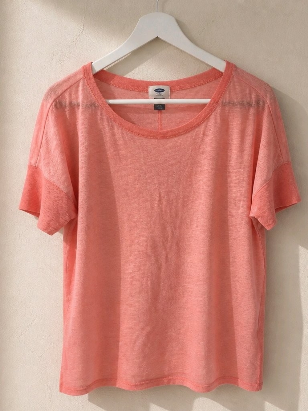 Old Navy Coral Short-Sleeve Relaxed Tee